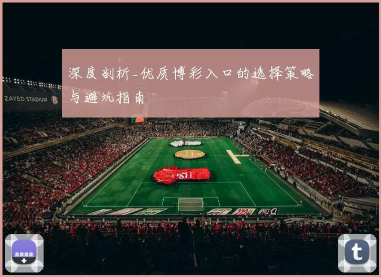 深度剖析_优质博彩入口的选择策略与避坑指南